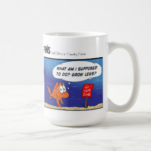 Café Las aletas - crece la taza de las piernas