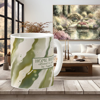 Café Las brujas mágicas generan una taza de arte verde