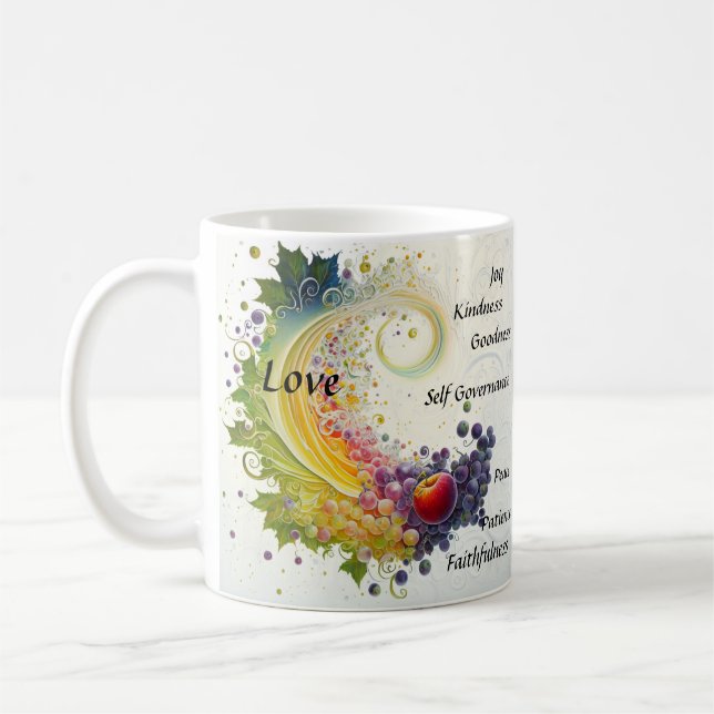 Café Las frutas de la taza espiritual (Izquierda)