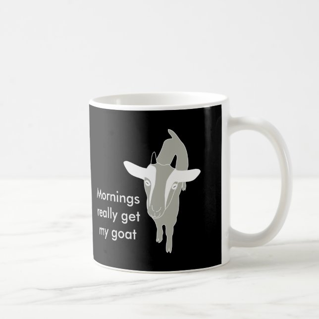 Café Las mañanas consiguen mi taza de la cabra (Derecha)
