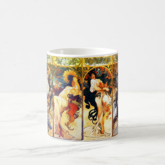 Café Las segundas estaciones de la taza de Mucha