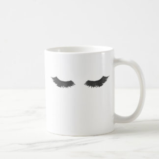 Café Latigazos taza, taza de las pestañas, regalo de la