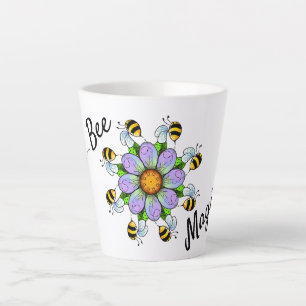 Café Latte Bee Magical, pequeña taza de lata