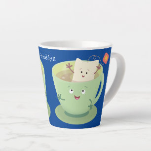 Café Latte Cuto teabag taza personalizado personaje de humor