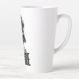 Café Latte Diseño de Luna Llena Bruja Gótica taza