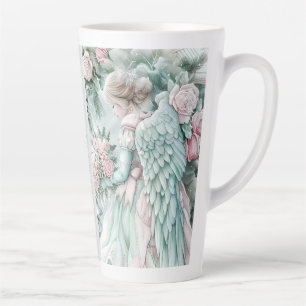 Café Latte Elegancia Victoriana de Navidad – Taza de Fiesta