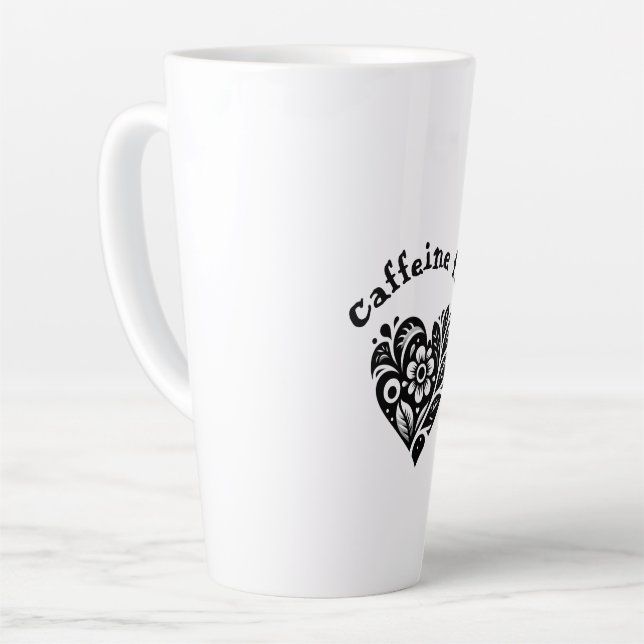 Café Latte La taza libre de cafeína (Ángulo izquierdo)