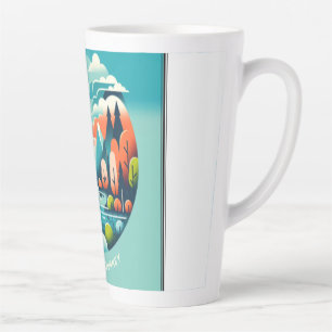 Café Latte La vida es una taza de viaje