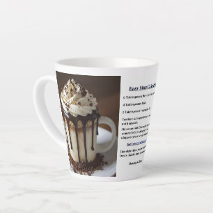Café Latte Receta Simple de Torta en Taza Instantánea