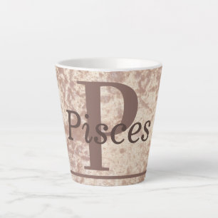 Café Latte Regalo de taza de taza de señas de estrella Pisces