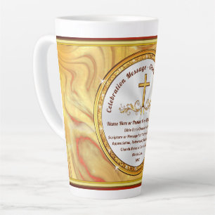 Café Latte Regalos cristianos únicos, taza de Escrituras pers