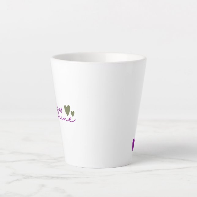 Café Latte Taza Alma Llena de Luz Solar (Anverso)