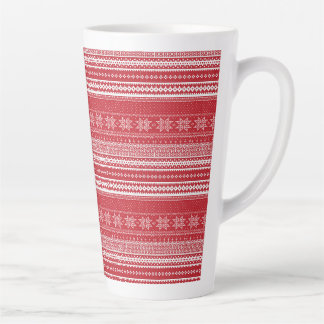 Café Latte Taza Clásica de Navidad Fair Isle