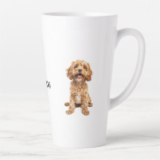 Café Latte Taza con nombre de animal personalizado