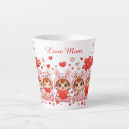 Café Latte Taza de amor personalizada | Regalo del día de la 
