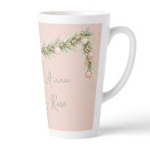 Taza de bailarina de cascanueces con acuarela rosa