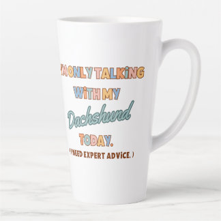 Café Latte Taza de bebida Dachshund o taza
