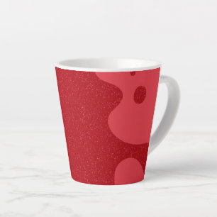 Café Latte Taza de blob rojo de tomate personalizada – Diseño