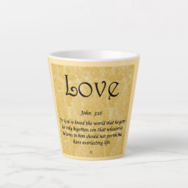 Café Latte taza de café-Amor 3;16