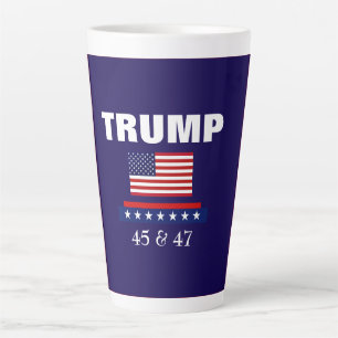 CAFÉ LATTE TAZA DE CAFE GRANDE DEL PRESIDENTE TRUMP
