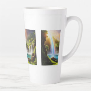Café Latte taza de cascadas