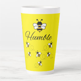 CAFÉ LATTE TAZA DE CERÁMICA HUMILDE ABEJA ZUMBIENDO AMARILLA 