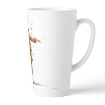 taza de chica de otoño