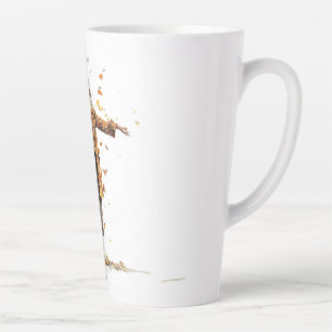 Café Latte taza de chica de otoño