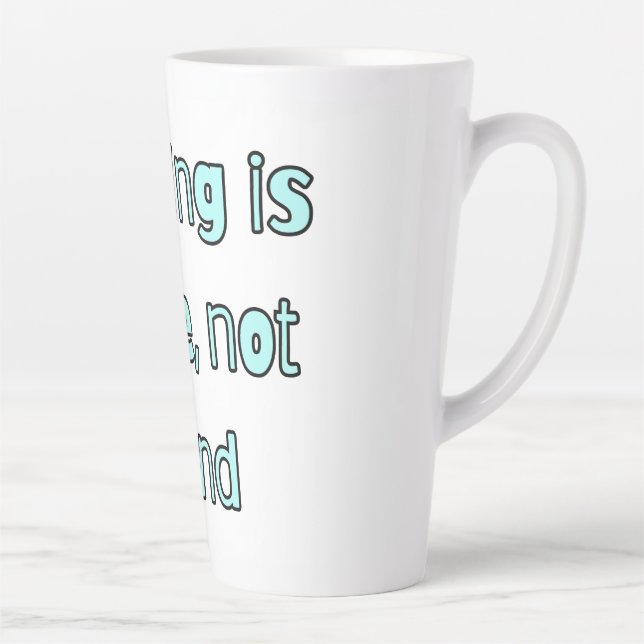 Café Latte Taza de cita simple (Derecha)