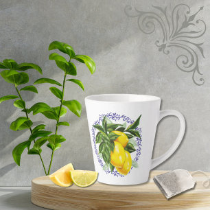 Café Latte Taza de Cocina Francesa Campestre con Filigrana To