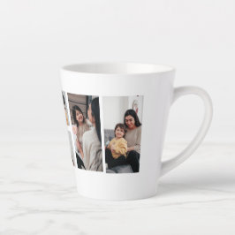 Café Latte Taza de collage de fotos de la mejor mamá
