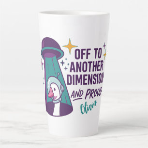 Café Latte Taza de ganso OVNI personalizada, regalo divertido