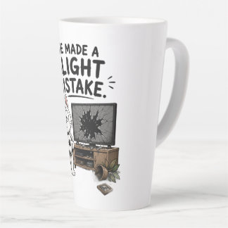 Café Latte Taza de gato divertida He cometido un ligero error