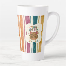 Taza de gato personalizada 'Tú puedes'