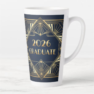 Café Latte Taza de graduación Art Deco 2026