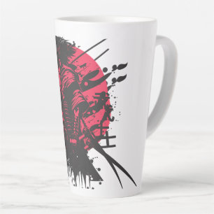 Café Latte Taza de Guerrero Samurái – Diseño del Código Bushi