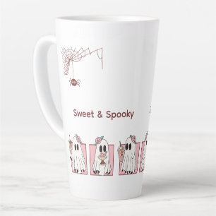 Café Latte Taza de Halloween linda y espeluznante – Fantasmas
