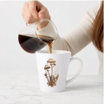 Taza de hongos botánicos vintage | Cottagecore Bos