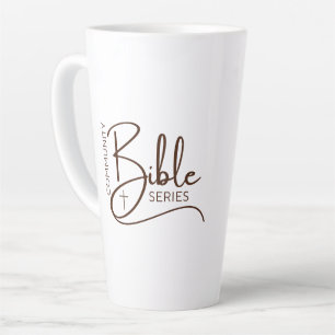Café Latte Taza de la serie Biblia Comunitaria Blanca
