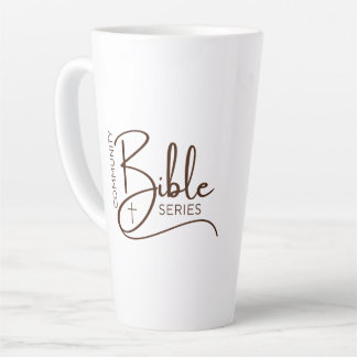 Café Latte Taza de la serie Biblia Comunitaria Blanca