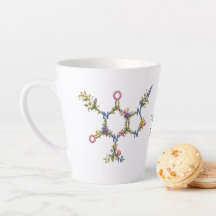 Taza de Molécula de Cafeína Botánica