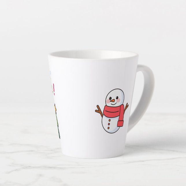 Café Latte Taza de Navidad (Ángulo derecho)