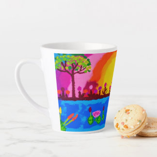 Café Latte Taza de paisajes naturales