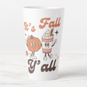 Café Latte Taza de Pumpkin Spice – ¡Es Otoño, Todos! 