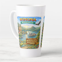 Taza de regalo de recuerdo de Winona, MN Minnesota