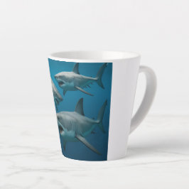 Café Latte taza de tiburón