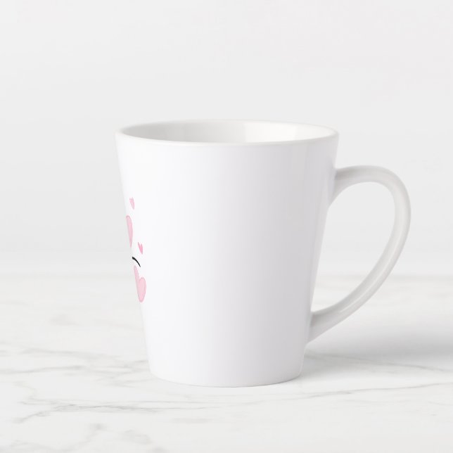 Café Latte Taza de tipografía AMOR (Derecha)