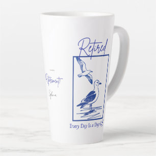 Café Latte Taza de viaje para regalo de jubilación