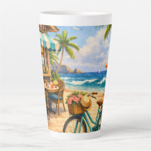 Taza de vibraciones de playa de verano