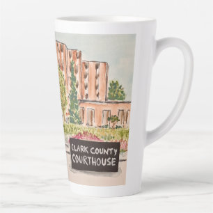 Café Latte Taza del Tribunal del Condado de Clark